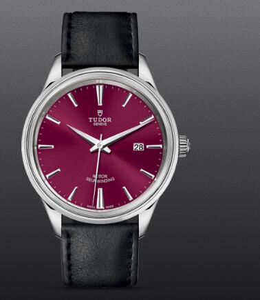 Replica Tudor Style Swiss Watch 41MM steel case burgundy dial m12700-0012