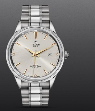 Replica Tudor Style Swiss Watch 41MM steel case diamond-set dial m12700-0019