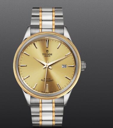 Replica Tudor Style Swiss Watch 41mm steel case steel and yellow gold bezel m12703-0001