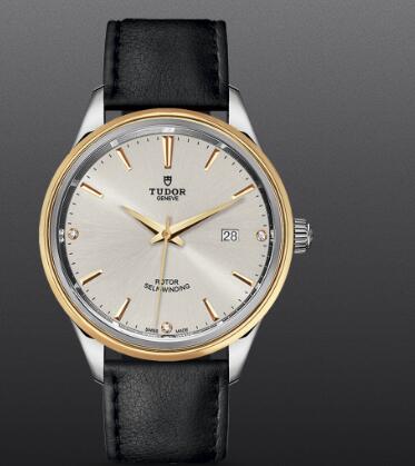 Replica Tudor Style Swiss Watch 41mm steel case diamond-set dial m12703-0011