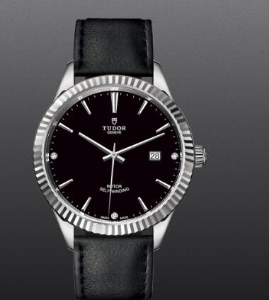 Replica Tudor Style Swiss Watch 41MM Steel Case diamond-set dial m12710-0025