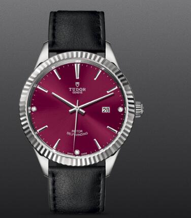 Tudor Style Swiss Replica Watch 41mm steel case diamond-set dial m12710-0030