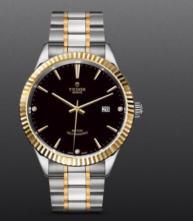 Replica Tudor Style Swiss Watch 41MM Steel Case diamond-set dial m12713-0011