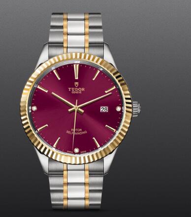 Replica Tudor Style Swiss Watch 41MM Steel Case diamond-set dial m12713-0015