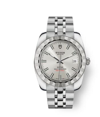 Tudor Classic Date Watch Replica 38 mm steel case Silver dial m21010-0004