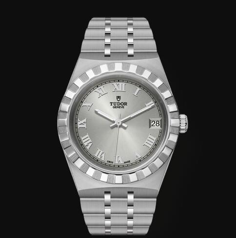 New Tudor Royal Watch Cheap Price 34 mm steel case Silver dial Replica watch m28400-0001