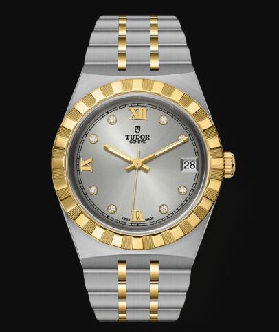 New Tudor Royal Watch Cheap Price 34 mm steel case Diamond-set dial Replica watch m28403-0002 New Tudor Royal Watch Cheap Price 34 mm steel case Diamond-set dial Replica watch m28403-0002