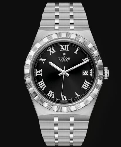 New Tudor Royal Watch Cheap Price 38 mm steel case Black dial Replica watch m28500-0003
