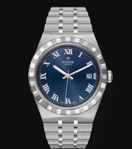 New Tudor Royal Watch Cheap Price 38 mm steel case Blue dial Replica watch m28500-0005