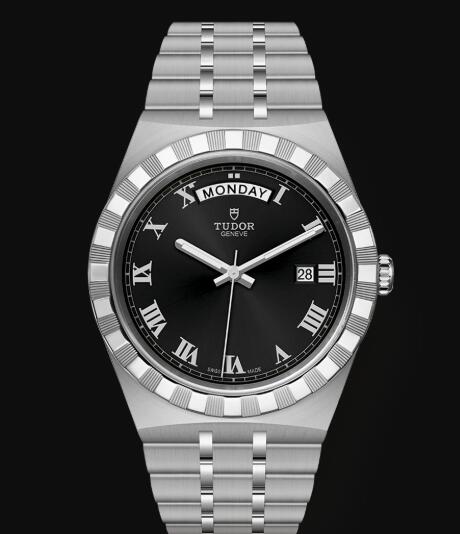 New Tudor Royal Watch Cheap Price 41 mm steel case Black dial Replica watch m28600-0003