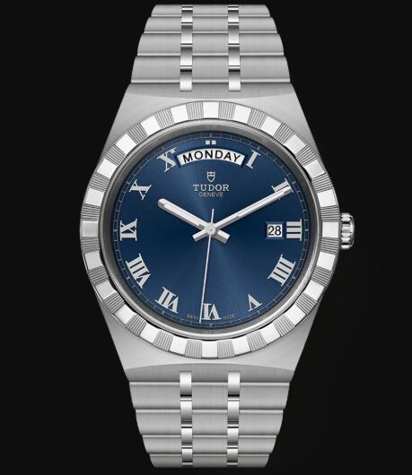 New Tudor Royal Watch Cheap Price 41 mm steel case Blue dial Replica watch m28600-0005