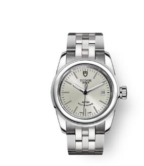 Cheap Tudor Glamour Date Review Replica Watch 26 mm steel case Silver dial m51000-0003