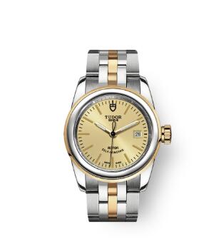 Cheap Tudor Glamour Date Review Replica Watch 26 mm steel case Steel and yellow gold bezel m51003-0004