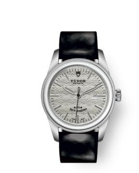 Cheap Tudor Glamour Date Review Replica Watch 31 mm steel case Silver dial m53000-0015