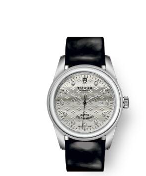 Cheap Tudor Glamour Date Review Replica Watch 31 mm steel case Diamond-set dial m53000-0023