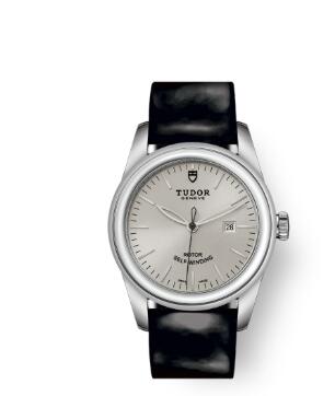 Cheap Tudor Glamour Date Review Replica Watch 31 mm steel case Silver dial m53000-0031