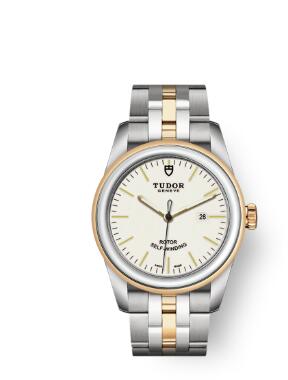 Cheap Tudor Glamour Date Review Replica Watch 31 mm steel case Steel and yellow gold bezel m53003-0065