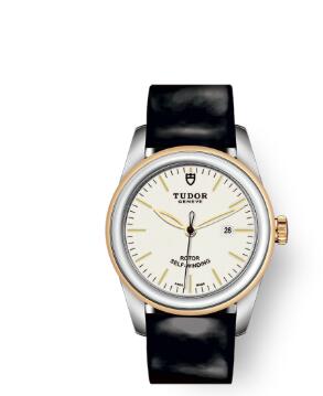 Cheap Tudor Glamour Date Review Replica Watch 31 mm steel case Steel and yellow gold bezel m53003-0071