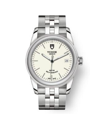 Cheap Tudor Glamour Date Review Replica Watch 36 mm steel case Opaline dial m55000-0103