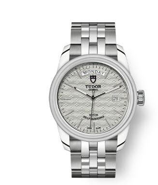 Cheap Tudor Glamour Date Day Review Replica Watch 39 mm steel case Silver dial m56000-0003