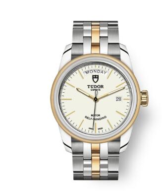 Cheap Tudor Glamour Date Day Review Replica Watch 39 mm steel case Steel and yellow gold bezel m56003-0112