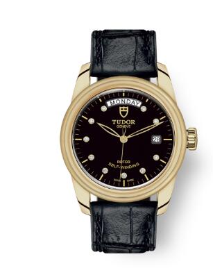 Cheap Tudor Glamour Date Day Review Replica Watch 39 mm yellow gold case Diamond-set dial m56008-0019 Cheap Tudor Glamour Date Day Review Replica Watch 39 mm yellow gold case Diamond-set dial m56008-0019