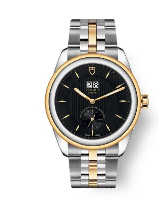 Buy Tudor Glamour Double Date Review Replica Watch for sale 42 mm steel case Steel and yellow gold bezel m57103-0002