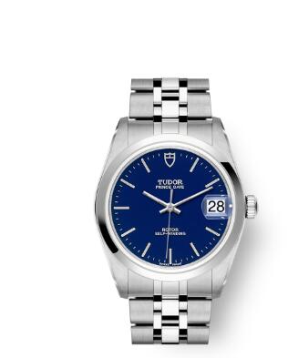 Buy Tudor Prince Date Replica Watch 34 mm steel case Blue dial m74000-0011