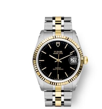 Buy Tudor Prince Date Replica Watch 34 mm steel case Yellow gold bezel m74033-0003