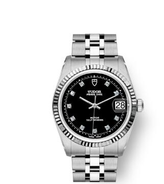 Buy Tudor Prince Date Replica Watch 34 mm steel case Diamond-set dial m74034-0006