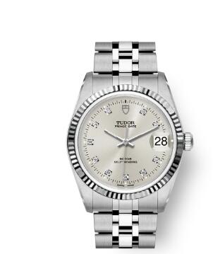 Buy Tudor Prince Date Replica Watch 34 mm steel case Diamond-set dial m74034-0007