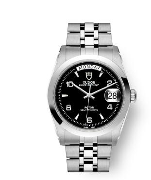 Buy Tudor Prince Date + Day Replica Watch 36 mm steel case Black dial m76200-0006