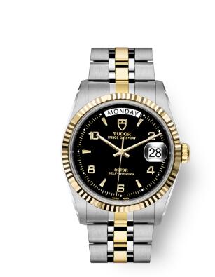 Buy Tudor Prince Date + Day Replica Watch 36 mm steel case Yellow gold bezel m76213-0012