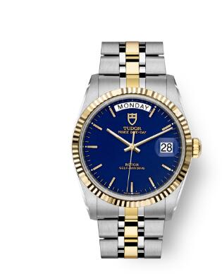 Buy Tudor Prince DATE + DAY Replica Watch 36 mm steel case Yellow gold bezel m76213-0034
