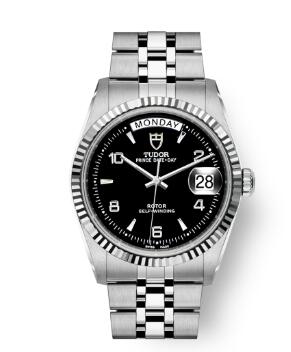 Buy Tudor Prince Date + Day Replica Watch 36 mm steel case White gold bezel m76214-0012