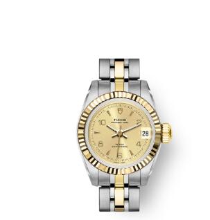 Buy Tudor Princess Date Replica Watch 22 mm steel case Yellow gold bezel m92513-0014